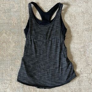 Lululemon tank with built in bra, Size 4